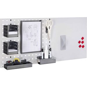 Kappes Systeme Kappes LogoChart® Office Set #2 1x Lochplatte 1000x450mm 1x Zubehörsortiment 14-teilig Anthrazitgrau RAL 7016