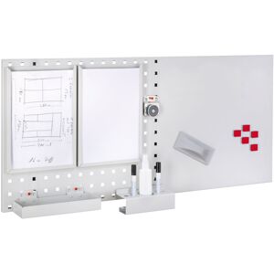 Kappes Systeme Kappes LogoChart® Office Set #4 1x Lochplatte 1000x450mm 1x Zubehörsortiment 14-teilig Alufarben