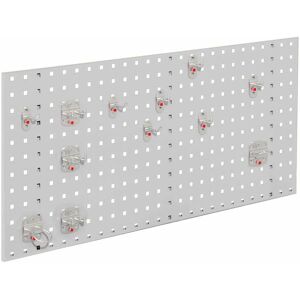 Kappes Systeme Kappes ®RasterPlan Einsteigerset #2 1x Lochplatte 1000x450mm 1x Werkzeughaltersortiment 12-teilig Lichtgrau RAL 7035