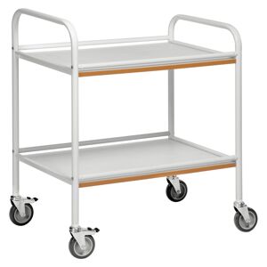 Kongamek Tablettwagen 765x520x895mm pulverbeschichtet in weiß mit Bremse