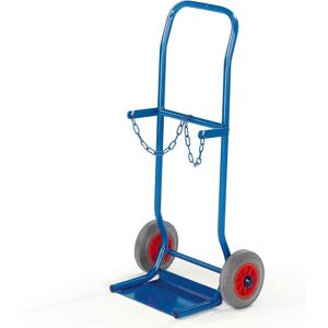 Rollcart Stahlflaschenkarre 100kg Traglast für 2 Flaschen a 10 Liter Vollgummi