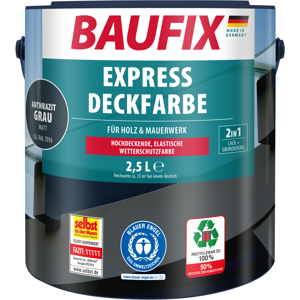 Baufix 2in1 Express Deckfarbe 2,5 L anthrazitgrau