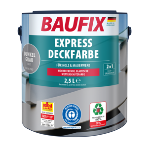 Baufix 2in1 Express Deckfarbe 2,5 L dunkelgrau