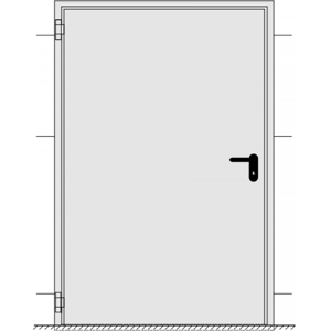 1x Teckentrup T30-1 Tür FSA-62 RC2 Bezeichnung T30-1 Tür FSA-62 Baurichtmaßbreite 875 mm Baurichtmaßhöhe 2000 mm Einzelstück