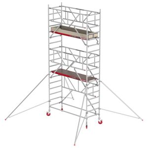 Altrex Fahrgerüst RS Tower 41 PLUS Aluminium mit Safe-Quick® und Holz-Plattform 6,20m AH breit 0,90x2,45m