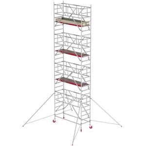 Altrex Fahrgerüst RS Tower 41 PLUS Aluminium mit Safe-Quick® und Holz-Plattform 9,20m AH breit 0,90x1,85m