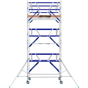 ASC Group ASC Rollgerüst AGS Pro 190x75cm mit Carbon-Plattformen und doppelseitigem Geländer 7,3m Arbeitshöhe