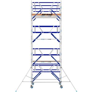 ASC Group ASC Rollgerüst AGS Pro 190x135cm mit Carbon-Plattformen und doppelseitigem Geländer 8,3m Arbeitshöhe