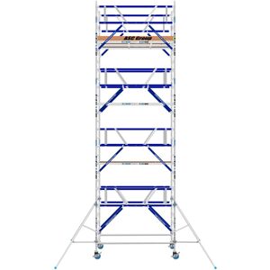 ASC Group ASC Rollgerüst AGS Pro 250x135cm mit Holz-Plattformen und doppelseitigem Geländer 9,3m Arbeitshöhe