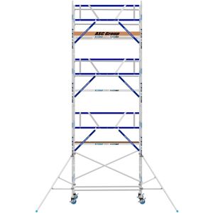 ASC Group ASC Rollgerüst AGS Pro 305x75cm mit Carbon-Plattformen und einseitigem Geländer 8,3m Arbeitshöhe