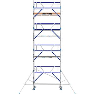 ASC Group ASC Rollgerüst AGS Pro 305x75cm mit Holz-Plattformen und einseitigem Geländer 9,3m Arbeitshöhe