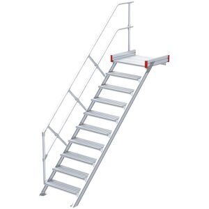 Euroline 511 Podesttreppe 45° 800mm Stufenbreite 10 Stufen