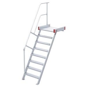 Euroline 511 Podesttreppe 60° 800mm Stufenbreite 8 Stufen