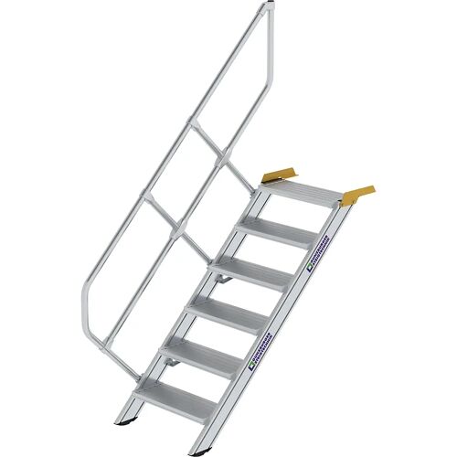 MUNK Industrietreppe, Alu-Stufen, Stufenbreite 800 mm, 6 Stufen