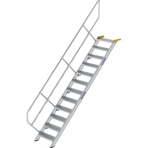 MUNK Industrietreppe, Alu-Stufen, Stufenbreite 800 mm, 12 Stufen