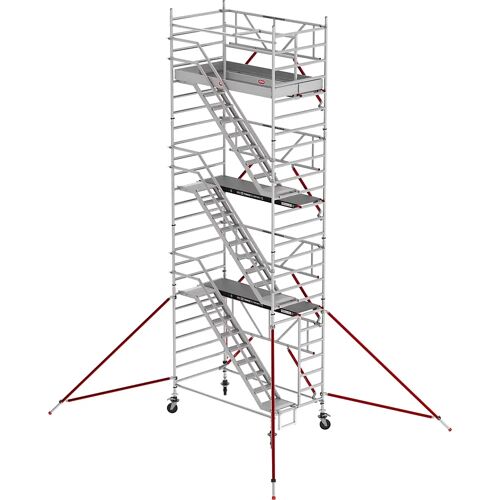 Altrex Treppengerüst RS TOWER 53 breit, Holzplattform, Länge 2,45 m, Arbeitshöhe 8,20 m