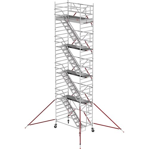 Altrex Treppengerüst RS TOWER 53 breit, Holzplattform, Länge 1,85 m, Arbeitshöhe 10,20 m