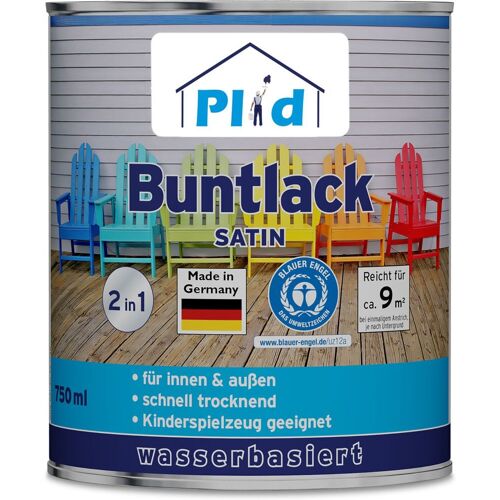 Plid Premium Buntlack Holzfarbe Türenlack Möbellack Silbergrau