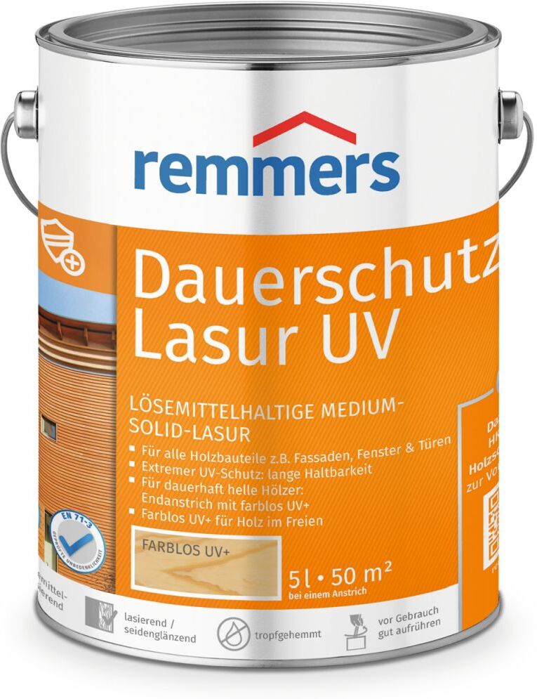 Remmers Dauerschutz-Lasur UV, farblos UV+, 5 l