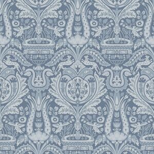 Laura Ashley - Non-woven tapet - Heraldic Damask Dusky Seaspray - 10mx52cm