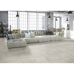 Homeshop Kaleido Concrete White Sokkelkant - 7,5x60 flise