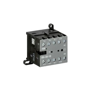 ABB Mini kontaktor 4KW, 400V AC, 9 A ved AC3, 3 polet, 1NO, styrespænding 220-240V AC, 40-450HZ