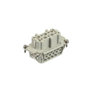 HARTING HAN E stik, indsats type 10B hunstik skrueterminal maks 2,5mm2, 16A 10 polet