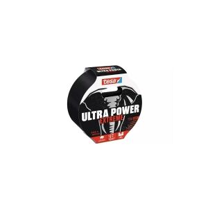 TESA Ultra Power Extreme, Sort, Reparerer, PET-filt, Gummi, Metal, PVC, Grov, Glat, 10 m