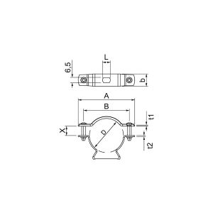 OBO Afstandsbøjler varmgalvaniseret, DIN EN ISO 1461 30-36mm - (20 stk.)