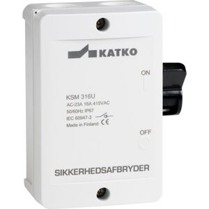 Katko Ksm316u Sikkerhedsafbryder M20 Med 3p Til 16a