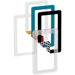 Lauritz Knudsen Lk Fuga Choice Designramme, 2 Modul Vandret, Transparent Inkl. 6 Farvevalg