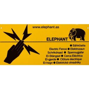 Elephant Advarselsskilt, Gul