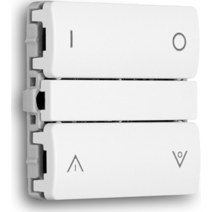 Smartkontakten Zigbee Batteritryk Til Lk Fuga, Tænd/sluk Og Op/ned Tangenter, Hvid Med Baseline 63 Ramme  Hvid