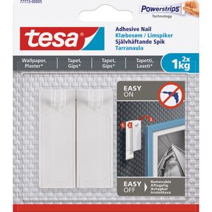 Tesa Powerstrips Klæbesøm 1 Kg 2-Pak I Hvid