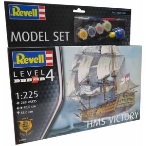 Revell Hms Victory 1:225 - Med Lim Og Maling Byggesæt - Skibe Modelbyggesæt