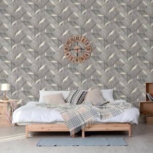 DUTCH WALLCOVERINGS tapet Onyx mørkegrå