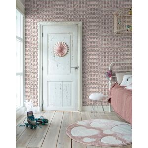 Noordwand Good Vibes tapet Hexagon Pattern pink og lilla