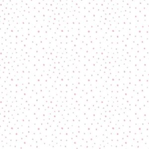 Noordwand tapet Mondo Baby Confetti Dots hvid lyserød og beige