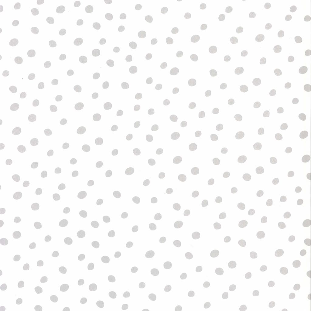 Fabulous World tapet Dots hvid og grå 67106-1