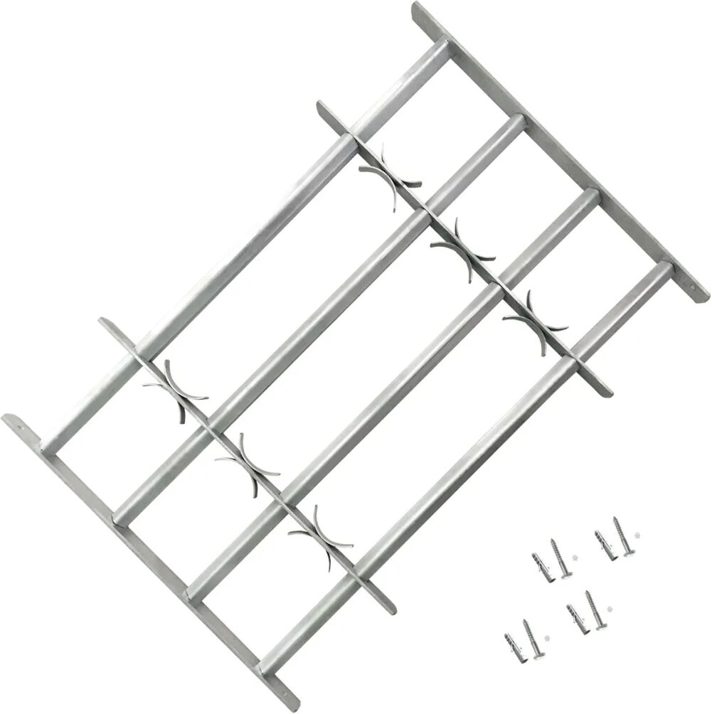 vidaXL justérbart gitter til vinduer m. 4 tværstænger 700-1050 mm