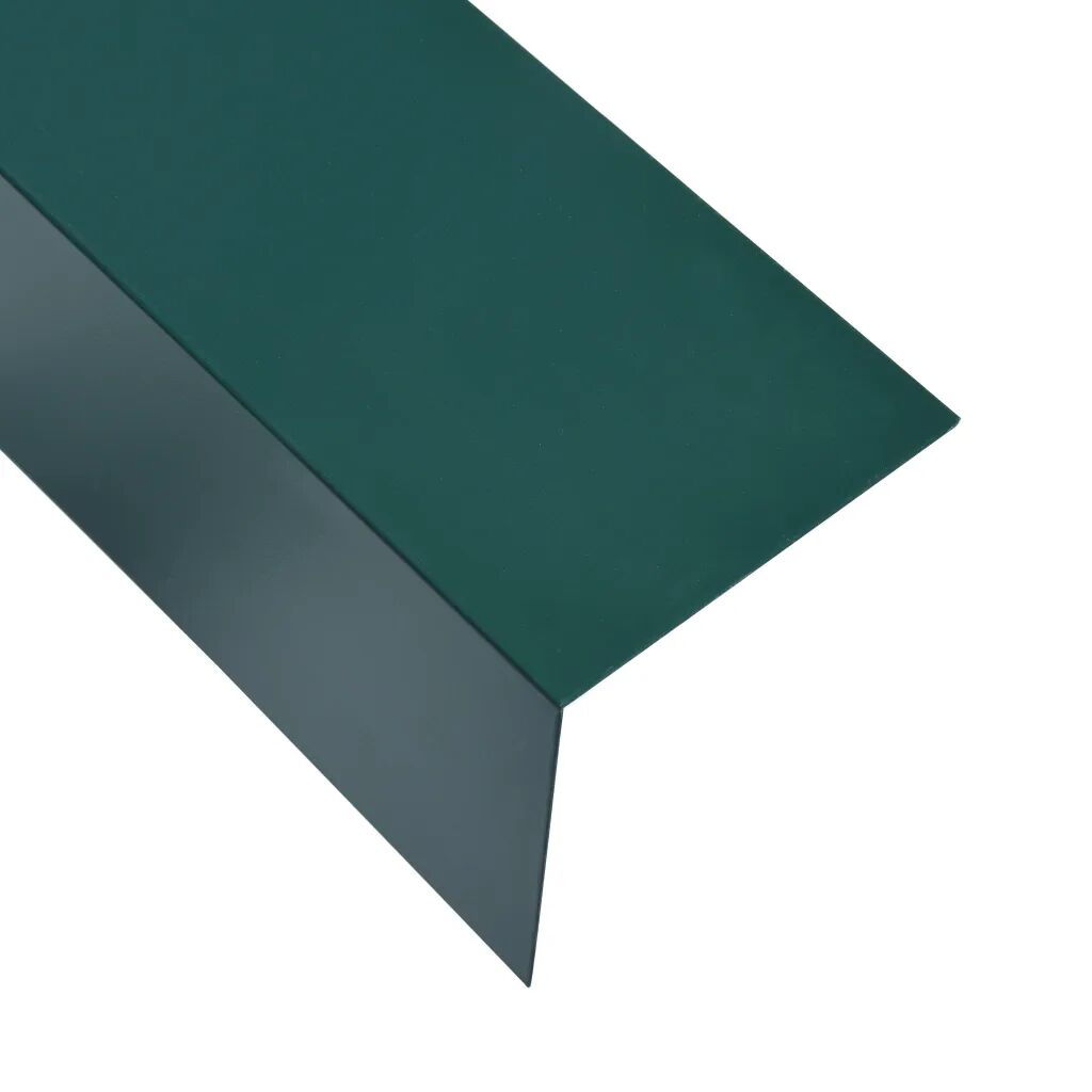 vidaXL vinkelplader 5 stk. L-form 170 cm 100x100 mm aluminium grøn