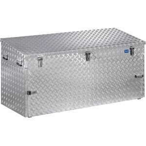 kaiserkraft Caja de transporte de chapa de aluminio acanalada, con amortiguador de presión de gas, capacidad 883 l