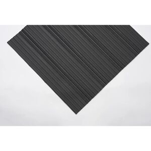 kaiserkraft Alfombrilla de PVC blando, con superficie cerrada, rollo de 10 m, negro, anchura 600 mm