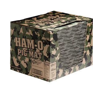 PIG Estera de fieltro aglutinante universal HAM-O®, modelo universal, en caja dispensadora de cartón, verde, A x L 410 x 510 mm, UE de 100 unid.