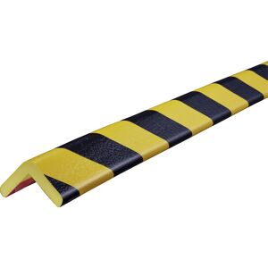 SHG Protección de esquinas Knuffi®, tipo H, corte individual, por m lin., en negro y amarillo