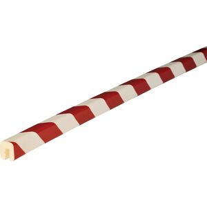 SHG Cantoneras de protección Knuffi®, tipo G, pieza de 1 m, en rojo y blanco
