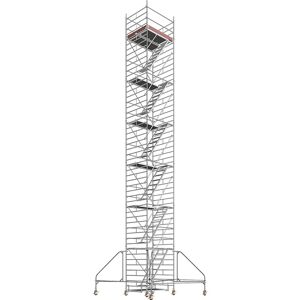 Layher Andamio rodante universal, con escalera, plataforma de 1,80 x 1,50 m, altura de andamio 13,43 m, a partir de 2 unid.