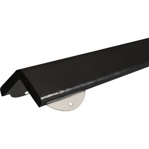 SHG Protección de esquinas Knuffi® con carril de montaje, tipo H+, pieza de 1 m, negro