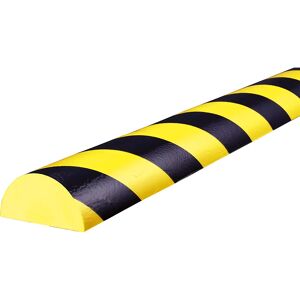 SHG Protección de superficies Knuffi®, tipo C+ SOFT, pieza de 1 m, negro y amarillo