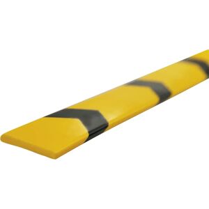 SHG Sistema de señalización Knuffi® ONEWAY, pieza de 1 m, reutilizable, negro y amarillo